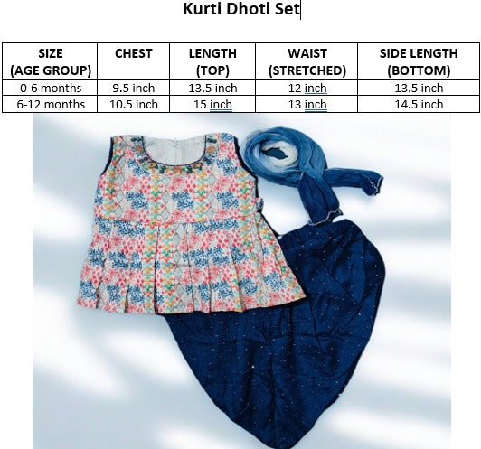 Frock Style Top with Dhoti Salwar