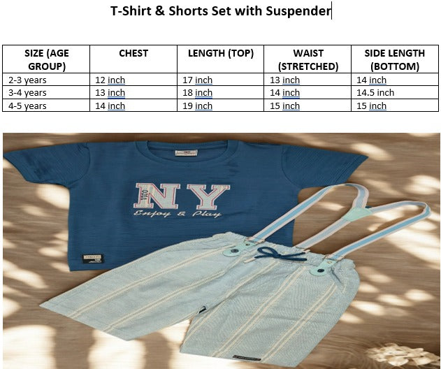 T-Shirt & Suspender Shorts