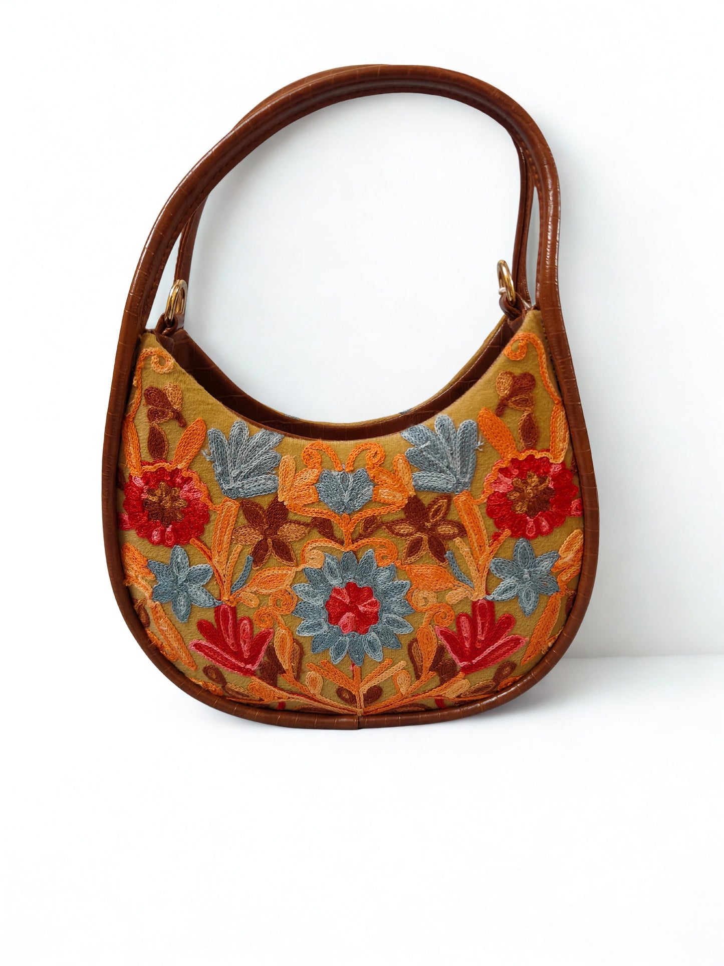 Floral Ari Embroidery Multi-Color Cross Body Sling bag