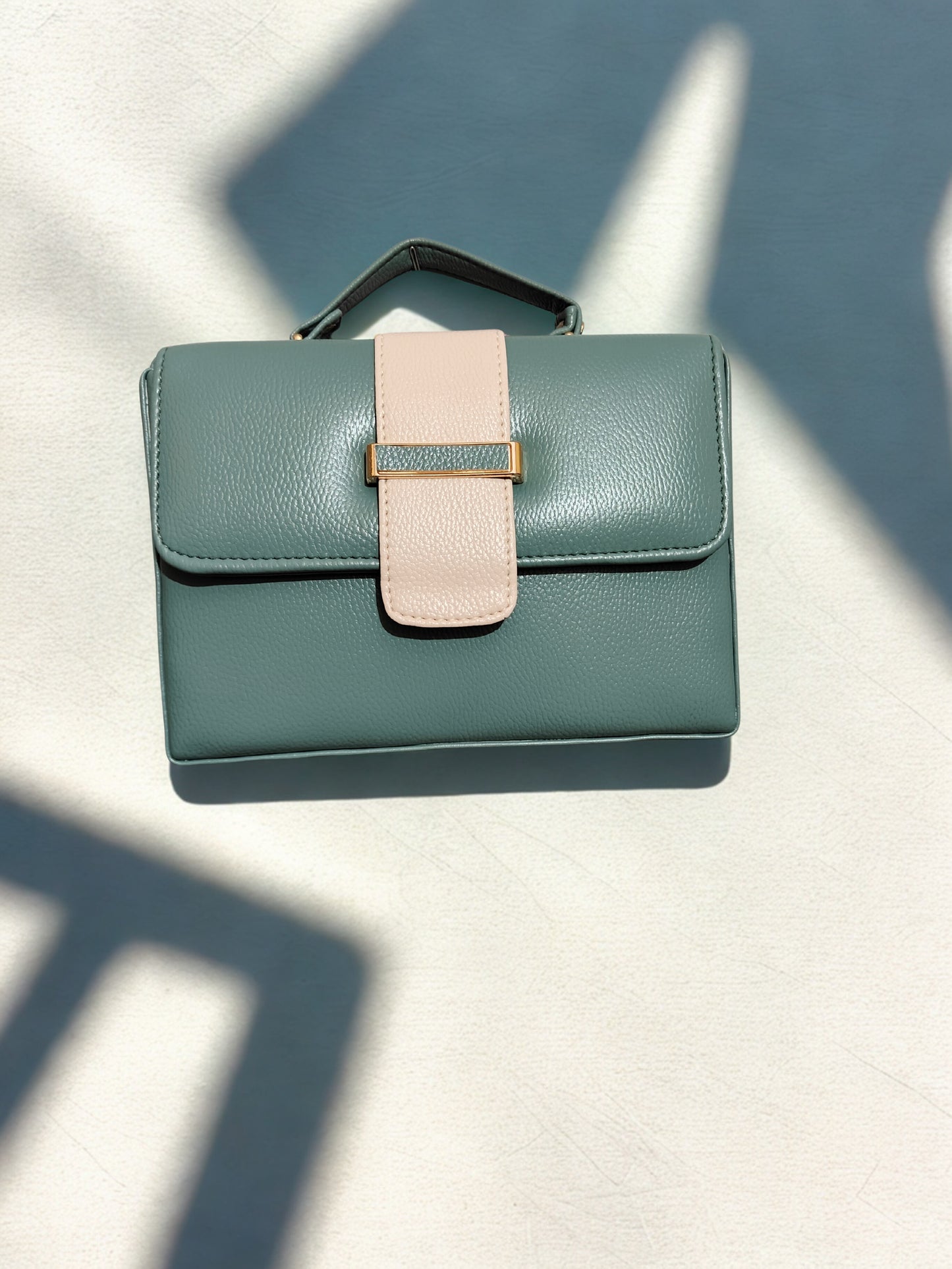 Solid Grey Handbag & Sling Bag