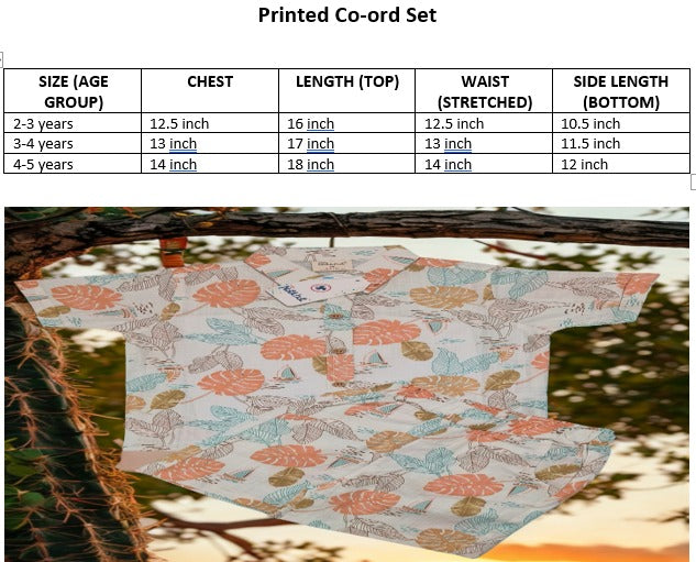Natkhat Printed Co-ord set for boys