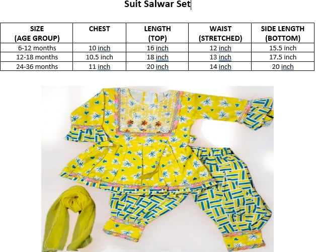 Kurti and Salwar for Girls