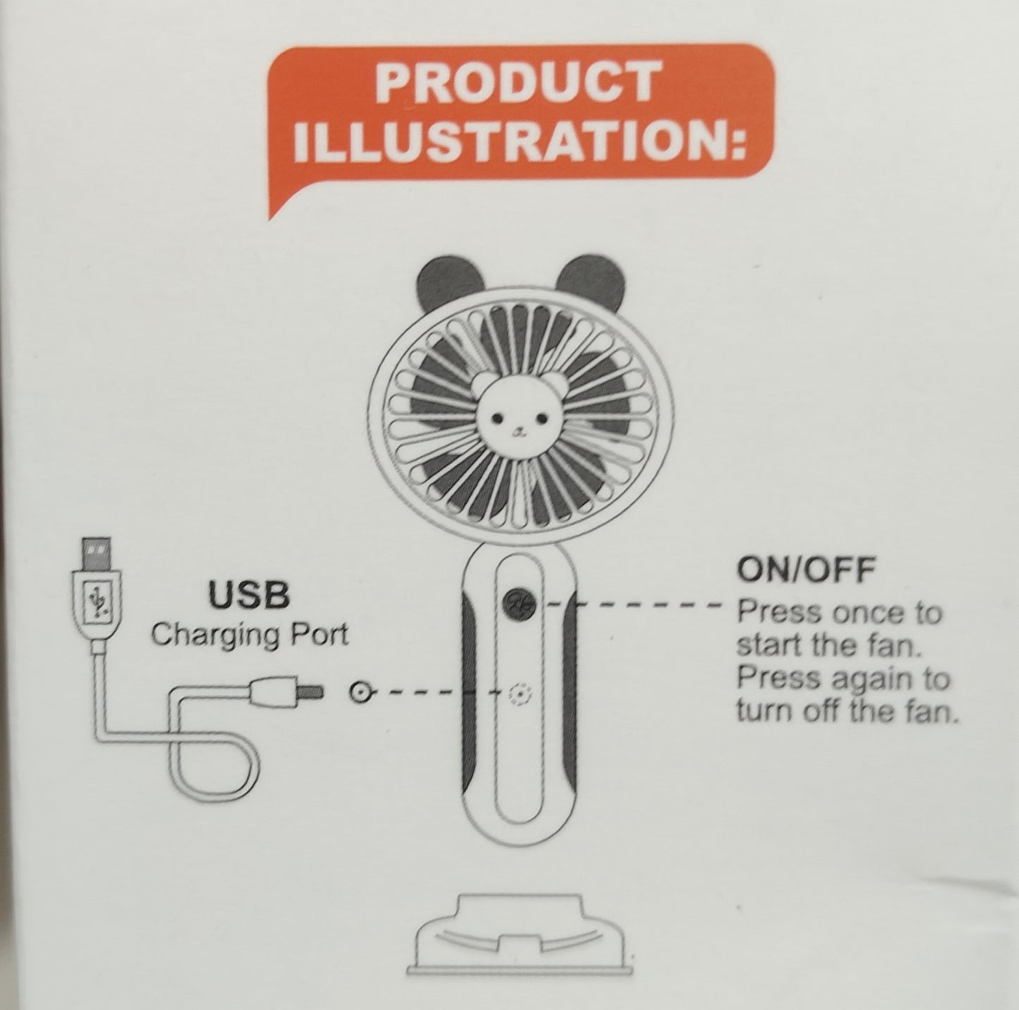 mini portable & rechargeable fan